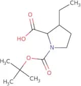 1-[(tert-Butoxy)carbonyl]-3-ethylpyrrolidine-2-carboxylic acid