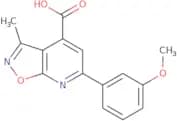 6-(3-Methoxyphenyl)-3-methyl-[1,2]oxazolo[5,4-b]pyridine-4-carboxylic acid