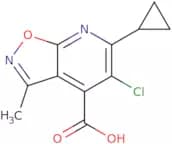 5-Chloro-6-cyclopropyl-3-methyl-[1,2]oxazolo[5,4-b]pyridine-4-carboxylic acid
