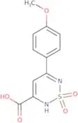 5-(4-Methoxyphenyl)-2H-1,2,6-thiadiazine-3-carboxylic acid 1,1-dioxide