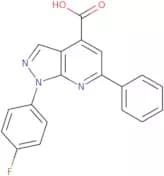 1-(4-Fluorophenyl)-6-phenyl-1H-pyrazolo[3,4-b]pyridine-4-carboxylic acid