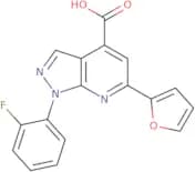 1-(2-Fluorophenyl)-6-(furan-2-yl)-1H-pyrazolo[3,4-b]pyridine-4-carboxylic acid