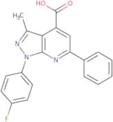 1-(4-Fluorophenyl)-3-methyl-6-phenyl-1H-pyrazolo[3,4-b]pyridine-4-carboxylic acid