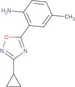 2-(3-Cyclopropyl-1,2,4-oxadiazol-5-yl)-4-methylaniline