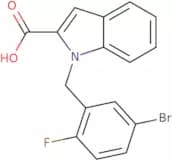 1-[(5-Bromo-2-fluorophenyl)methyl]-1H-indole-2-carboxylic acid