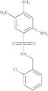 2-Amino-N-[(2-chlorophenyl)methyl]-4,5-dimethylbenzene-1-sulfonamide