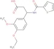 3-(4-Ethoxy-3-methoxy-phenyl)-3-[(thiophene-2-carbonyl)-amino]-propionic acid