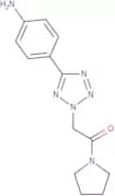 2-[5-(4-Aminophenyl)-2H-1,2,3,4-tetrazol-2-yl]-1-(pyrrolidin-1-yl)ethan-1-one