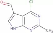 4-chloro-2-methyl-1H-pyrrolo[2,3-d]pyrimidine-5-carbaldehyde