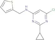 6-Chloro-2-cyclopropyl-N-(thiophen-2-ylmethyl)pyrimidin-4-amine