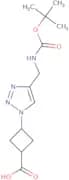 rac-(1R,3R)-3-[4-({[(tert-Butoxy)carbonyl]amino}methyl)-1H-1,2,3-triazol-1-yl]cyclobutane-1-carbox…