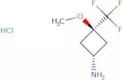 rac-(1S,3S)-3-Methoxy-3-(trifluoromethyl)cyclobutan-1-amine hydrochloride, trans