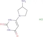 6-[(3S)-3-Aminopyrrolidin-1-yl]-1,2,3,4-tetrahydropyrimidine-2,4-dione hydrochloride