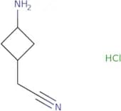 2-(3-Aminocyclobutyl)acetonitrile hydrochloride