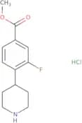 Methyl 3-fluoro-4-(piperidin-4-yl)benzoate hydrochloride
