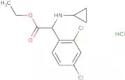 Ethyl 2-(cyclopropylamino)-2-(2,4-dichlorophenyl)acetate hydrochloride