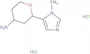 2-(1-Methyl-1H-imidazol-5-yl)oxan-4-amine dihydrochloride