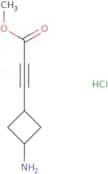 rac-Methyl 3-[(1S,3S)-3-aminocyclobutyl]prop-2-ynoate hydrochloride