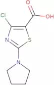 4-Chloro-2-(pyrrolidin-1-yl)-1,3-thiazole-5-carboxylic acid