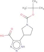 5-{1-[(tert-Butoxy)carbonyl]pyrrolidin-3-yl}-1H-1,2,3-triazole-4-carboxylic acid