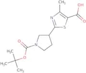 2-{1-[(tert-Butoxy)carbonyl]pyrrolidin-3-yl}-4-methyl-1,3-thiazole-5-carboxylic acid