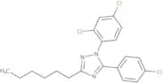 5-(4-Chlorophenyl)-1-(2,4-dichlorophenyl)-3-hexyl-1,2,4-triazole