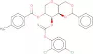 1,5-Anhydro-4,6-O-benzylidene-3-O-[2,4-dichlorophenyl]thiocarbonyloxy-2-O-toluoyl-D-glucitol