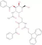 2-Acetamido-3-O-benzoyl-2-deoxy-a-D-galactopyranosyl Fmoc serine phenacyl ester