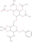2-(Acetylamino)-1-O-benzyl-2-deoxy-3,4-O-isopropylidene-6-O-(2,3,4,6-tetra-O-acetyl-b-D-galactopyr…