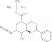 2-Azido-4,6-O-benzylidene-N-(tert-butoxycarbonyl)-1,2,5-trideoxy-1,5-imino-D-glucitol