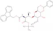 O-(2-Azido-4,6-O-benzylidene-2-deoxy-a-D-galactopyranosyl)-N-[(9H-fluoren-9-ylmethoxy)carbonyl]-L-…