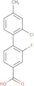 4-(2-Chloro-4-methylphenyl)-3-fluorobenzoic acid