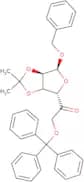 Benzyl 2,3-O-isopropylidene-6-O-trityl-5-keto-a-D-mannofuranose