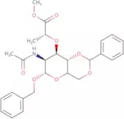 Benzyl 2-acetamido-4,6-O-benzylidene-2-deoxy-a-D-muramic acid methyl ester