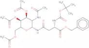 2N-Boc-4N-(2-acetamido-2-deoxy-3,4,6-tri-O-acetyl-b-D-glucopyranosyl)-L-asparagine-O-benzyl ester