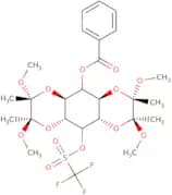 1,6:3,4-Bis-[O-(2,3-dimethoxybutane-2,3-diyl)]-2-O-trifluoromethanesulphonyl-5-O-benzolyl-myo-inos…