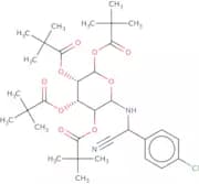 N-[2-(4'-Chlorophenylacetonitrile)]-2,3,4,6-tetra-pivaloyl-D-glucopyranoside