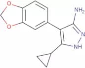 4-(1,3-Dioxaindan-5-yl)-3-cyclopropyl-1H-pyrazol-5-amine