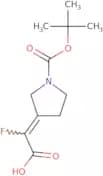2-[(3Z)-1-[(tert-Butoxy)carbonyl]pyrrolidin-3-ylidene]-2-fluoroacetic acid