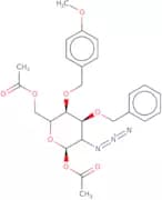 1,6-Di-O-acetyl-2-azido-2-deoxy-3-O-benzyl-4-O-(4-methoxybenzyl)-a-D-glucopyranose