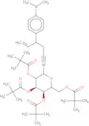 N-[2-(4'-Dimethylaminophenyl)-1-cyano-3-butene]-2,3,4,6-tetra-O-pivaloyl-D-glucopyranoside