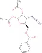 1,2-Di-O-acetyl-3-azido-3-deoxy-5-O-benzoyl-D-ribofuranose