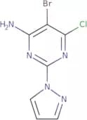 5-Bromo-6-chloro-2-(1H-pyrazol-1-yl)pyrimidin-4-amine