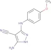 5-Amino-3-[(4-methoxyphenyl)amino]-1H-pyrazole-4-carbonitrile