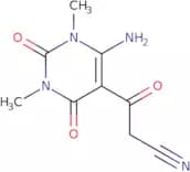 6-Amino-1,2,3,4-tetrahydro-1,3-dimethyl-β,2,4-trioxo-5-pyrimidinepropanenitrile