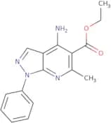 Ethyl 4-amino-6-methyl-1-phenyl-1H-pyrazolo[3,4-b]pyridine-5-carboxylate
