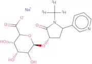 trans-3'-Hydroxycotinine-O-b-D-glucuronide D3 sodium salt