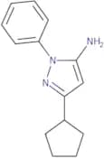 3-Cyclopentyl-1-phenyl-1H-pyrazol-5-amine