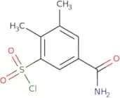 5-Carbamoyl-2,3-dimethylbenzene-1-sulfonyl chloride
