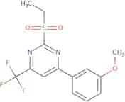 2-(Ethanesulfonyl)-4-(3-methoxyphenyl)-6-(trifluoromethyl)pyrimidine